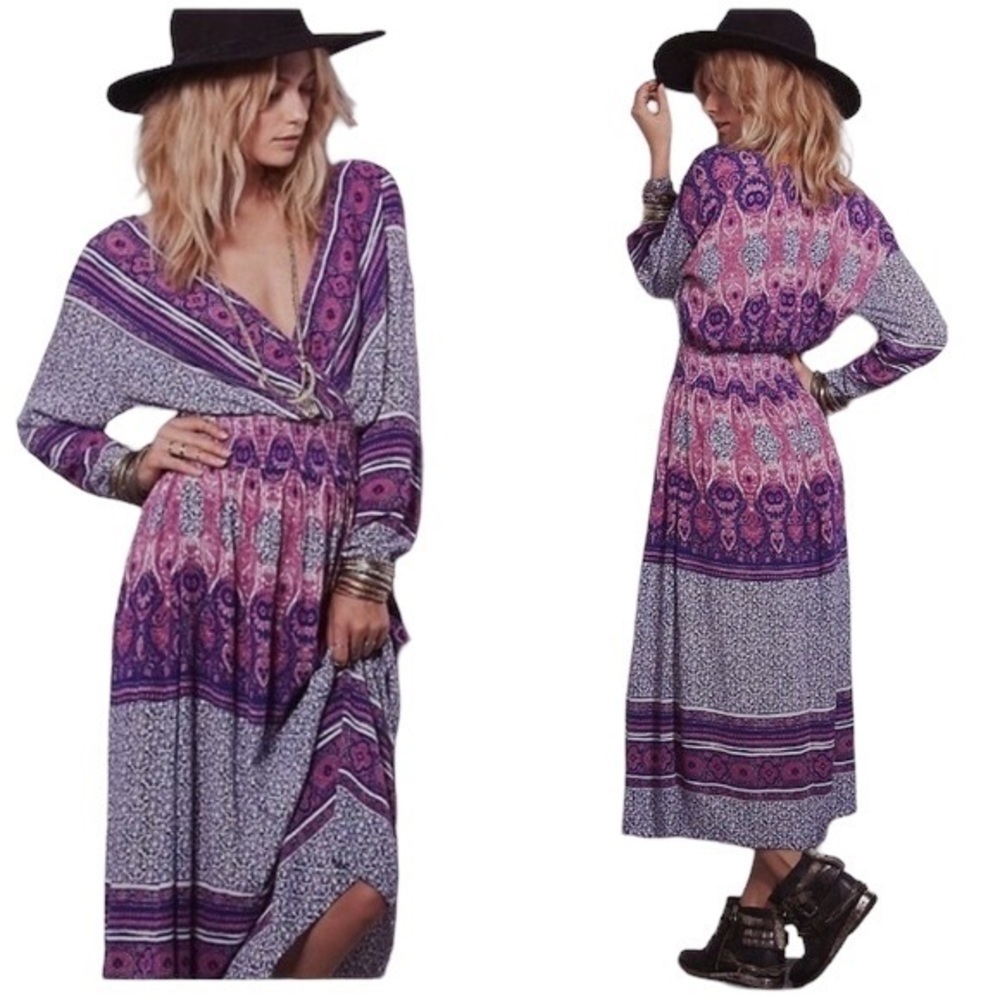 FREE‎ PEOPLE She's A Lady Royal Maxi Dress